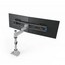 Pole mount for 2 monitors on extension 