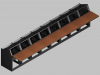 8 bay straight Logic System control room console