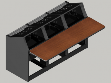 3 bay straight Logic System control console