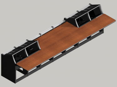 7 bay Logic System Control Room Console