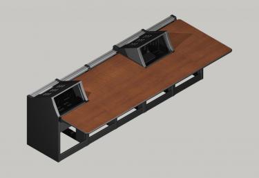 Control Room Furniture for video switcher and mixer
