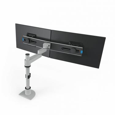 Pole mount for 2 monitors on extension 