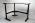 L-shaped adjustable desk raised